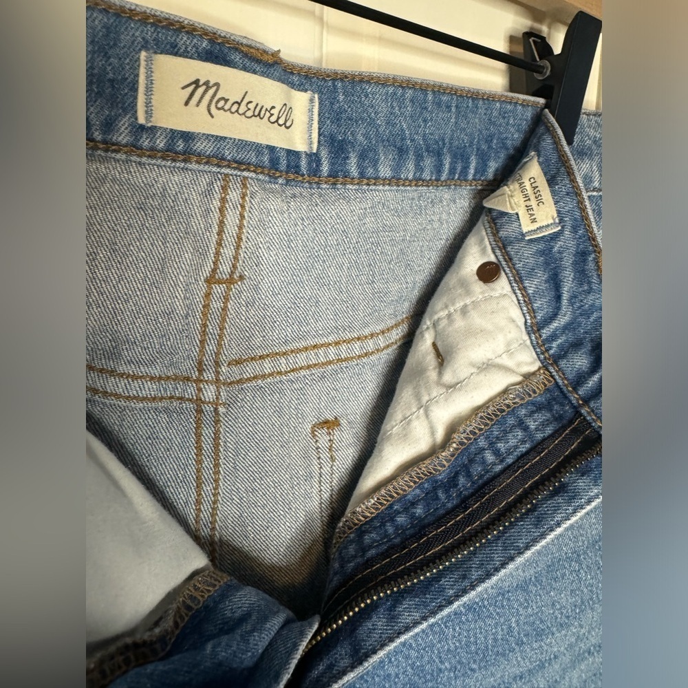Madewell The Balloon Classic Straight Medium Wash Jeans Size 30P - Picture 7 of 9